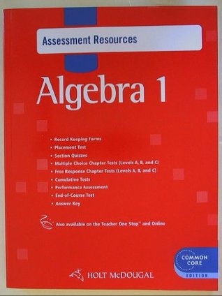 Download Holt McDougal Algebra 1: Common Core Assessment Resources with Answers - Holt McDougal | ePub