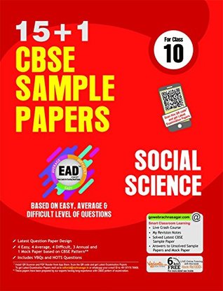 Download EAD Social Science Latest 15 1 CBSE Sample Papers with Mock Paper Class 10 for Examination 2018 - Archna Gupta file in ePub