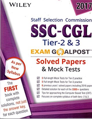 Read Online Wiley's SSC - CGL Tier 2 & 3 Exam Goalpost, Solved Papers & Mock Tests - DT Editorial Services file in ePub