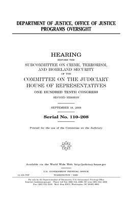 Download Department of Justice, Office of Justice Programs Oversight - U.S. Congress | PDF