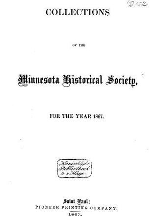 Full Download Collections of the Minnesota Historical Society, for the Year 1867 - Henry M. Rice | PDF