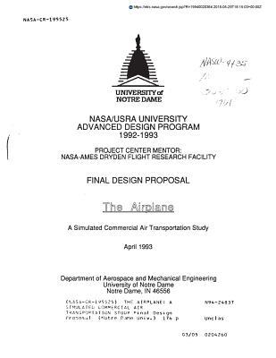 Full Download The Airplane: A Simulated Commercial Air Transportation Study - National Aeronautics and Space Administration file in ePub