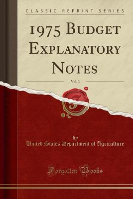 Download 1975 Budget Explanatory Notes, Vol. 3 (Classic Reprint) - U.S. Department of Agriculture file in PDF