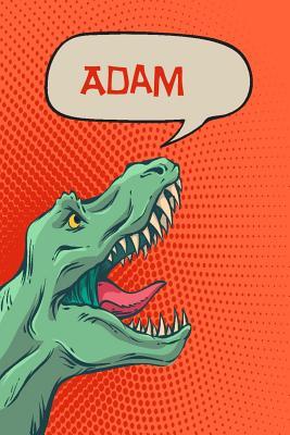 Read Online Adam: Personalized Dino Drawl and Write, Writing Practice Paper for Kids Notebook with Lined Sheets and Space to Doodle for K-5 Students 120 Pages 6x9 -  | ePub