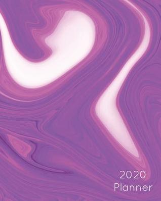 Download 2020 Planner: Bright Purple & White Swirl: Large Weekly Simple Planner: 52 Week Agenda: 8x10 Soft Cover - November Ink file in PDF