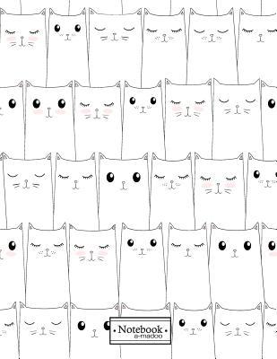 Read Online Notebook: Cute cats on white cover and Dot Graph Line Sketch pages, Extra large (8.5 x 11) inches, 110 pages, White paper, Sketch, Draw and Paint - A. Madoo file in PDF