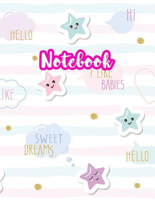 Read Online Notebook: Cute Blank Lined Journal Large 8.5 x 11 Matte Cover Design with Ruled White Paper Interior (Perfect for School Notes, Girls and Boys Diary, Kids Writing Composition, Planner, College Subject, Office Use) - Product Code D2 251 - Elena Ballard | ePub