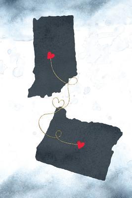 Read Online Indiana & Oregon: Long Distance Out of State Notebook - Blank Lines -  | ePub