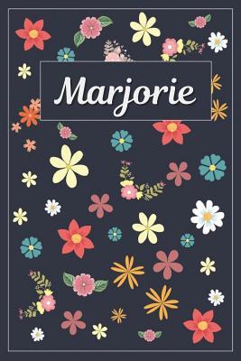 Download Marjorie: Lined Writing Notebook with Personalized Name 120 Pages 6x9 Flowers -  file in PDF