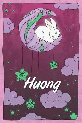 Download Huong: personalized notebook sleeping bunny on the moon with stars softcover 120 pages blank useful as notebook, dream diary, scrapbook, journal or gift idea - Jenny Illus | ePub