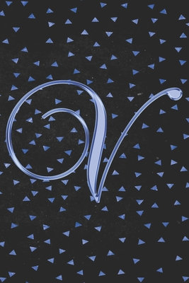 Download V Journal: A Monogram V Initial Capital Letter Notebook For Writing And Notes: Great Personalized Gift For All First, Middle, Or Last Names (Blue Gold Geometric Triangles Print) - 401books | ePub